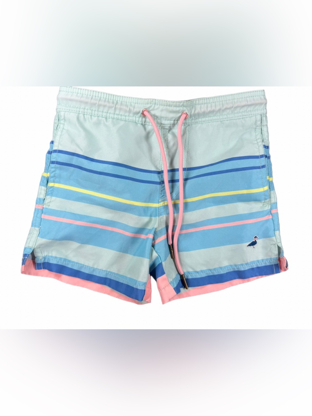 PROPERLY TIED Boys Swim Trunks in Blue Stripe - 5